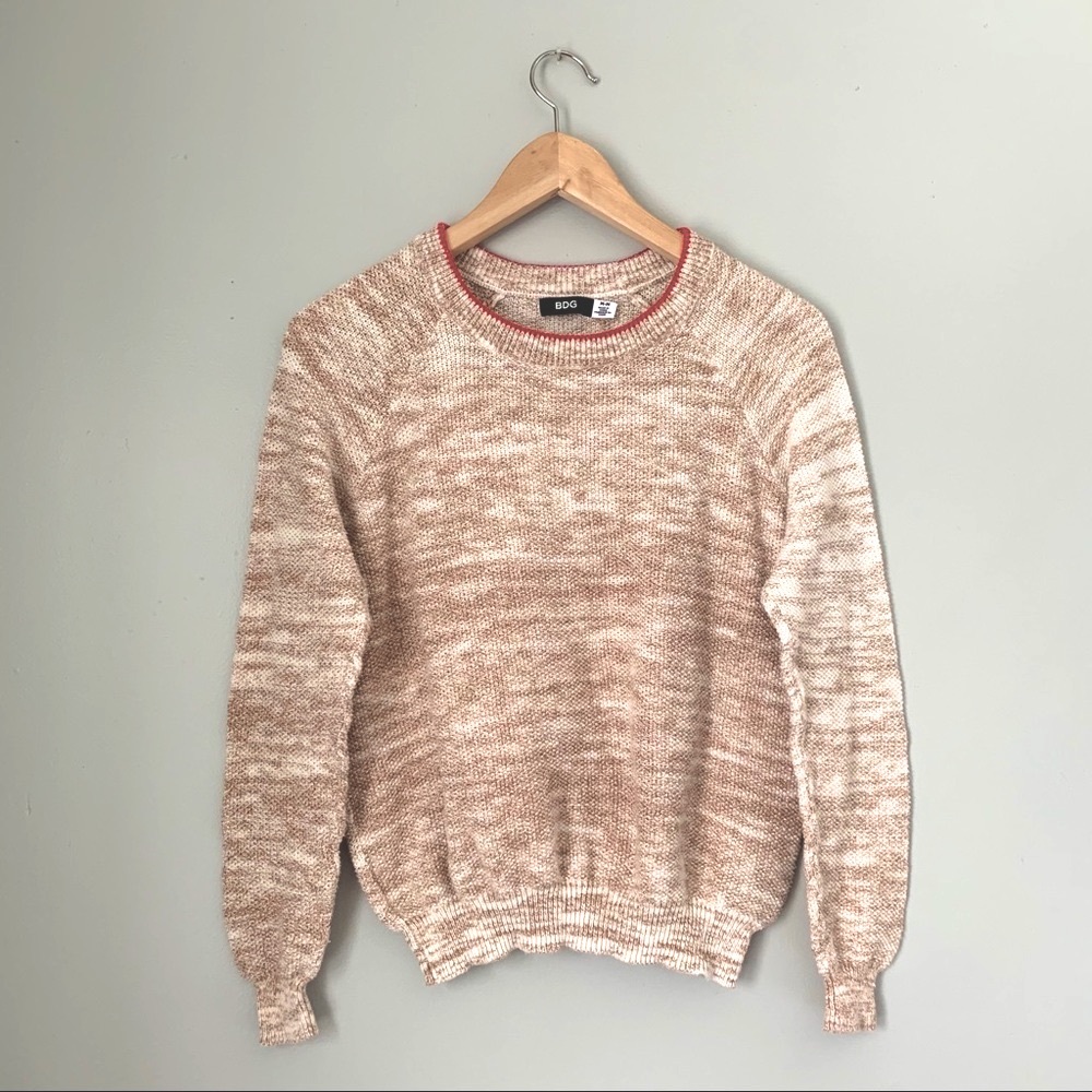 BDG Women’s 100% Cotton Sweater with Red Details - Picture 1 of 12